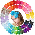 Oaoleer 30Pcs 6" Hair Bow Clips for Girls Tolddler Hair Accessories by Oaoleer