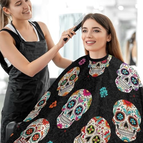 Women Barber Hairdressing Cape Adjustable Salon Cape Apron for Makeup Artist Beautician - Image 5