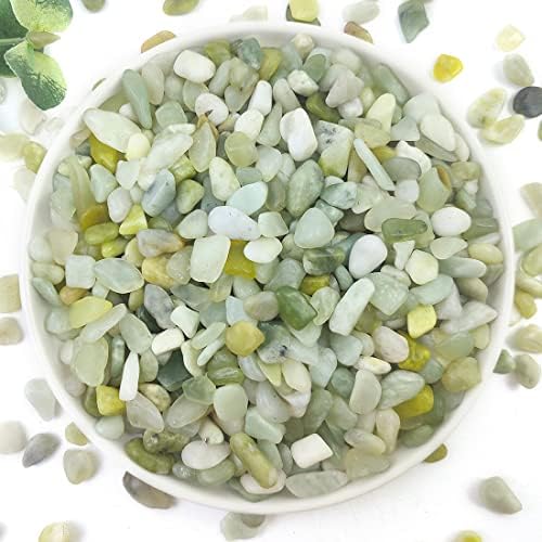 YISZM 10LB Succulent and Cactus Jade Pebbles, 3/8 Inch Polished Stones by YISZM-ForYourNaturalLife