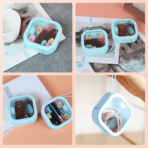 Hair Tie Organizer, Small Portable Hair Accessories Storage Can Be Stackable or Hung on the Wall, Small Items Holder for Jewelry Hair Stuff Hair Clip Cotton Swab - Image 6