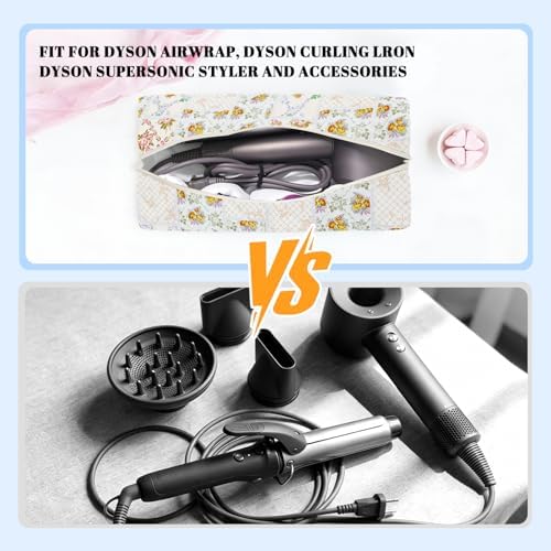 Hair Tools Travel Carrying Bag, Quilted Floral Bag for Shark Flexstyle - Image 2