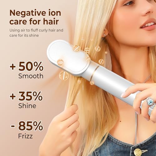 5 in 1 Blow Dryer Brush, Upgrade Hair Dryer Brush Air Curler Air Curl Wrap - Image 4