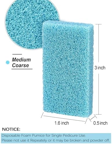 Maryton Disposable Foot Scrubber Pedicure Pumice Stone for Feet, 40PCS - Image 6