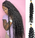 YWIGS Water Wave Human Braiding Hair for Boho Braids NC 50Grams 20inch by YWIGS