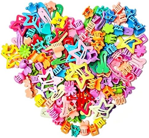 Soft Elastic Hair Ties，Colorful Hair Bobbles for Girls, Multicolor Hair Accessories Set with Hair Tail Tools & Cute Mini Hair Clips (Jumbo Pack(160PCS)) - Image 3