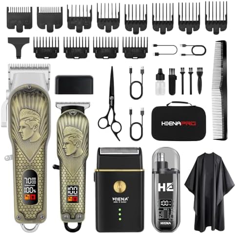 HIENA PRO Professional Hair Clippers for Men Clippers and Trimmer Set by HINEAPROHairTrimmer