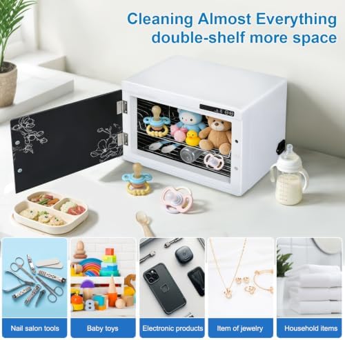 Nail Tool Cleaning Machine 12L High Capacity Cleaning Cabinet Salon Tools Cleaning Box with Touch Timer Setting for Esthetician, Manicurist, Spa, Tattoo, Barber&Salon - Image 5