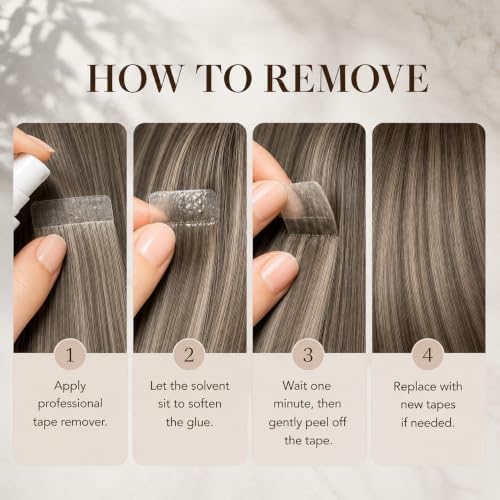 Eumos Hair Extension Tape Double Sided Adhesive Replacement Tape 120pcs - Image 5