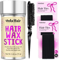 Dolahair Hair Wax Stick - Flyaway Control and Styling Pomade for Kids, Women, and Men - Accessorie Slick Back Hair Brush Kit Hair Bun Maker 20 Pcs Hair Ties (Pack of 3) by Dolahair