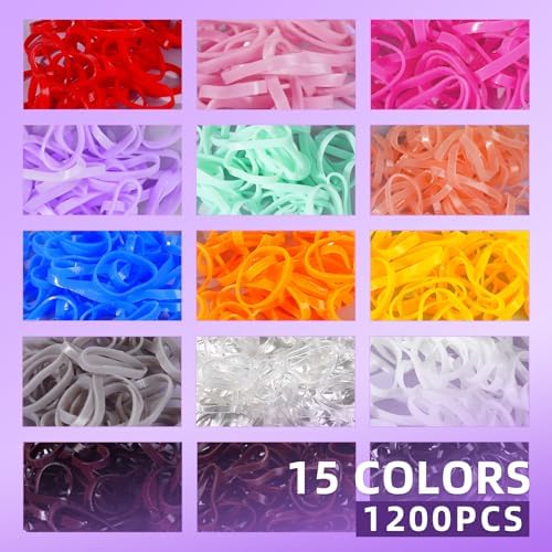 Toddlers Hair Accessories Set for Girls - Colorful Small Rubber Bands - Image 3