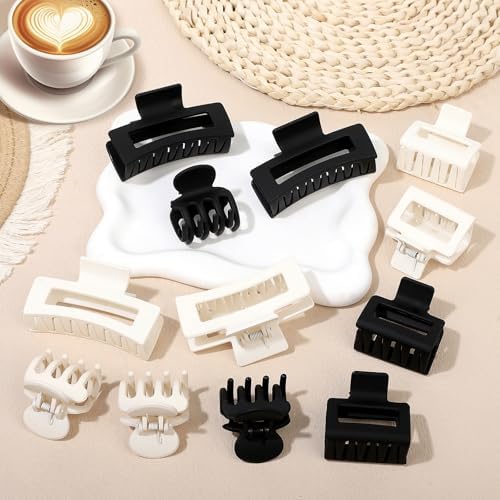 SMKSL 12 Pcs Hair Claw Clips for Women & Girls 3 Styles Hair Accessories - Image 6