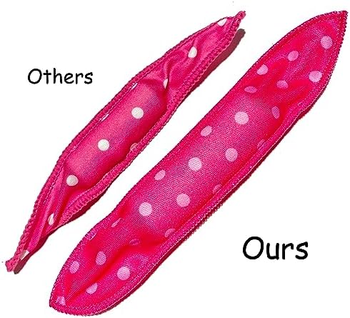 Aimin Soft Satin Sponge Overnight Curlers for Heatless, Long Hair Curls (20 pcs, pink) - Image 4
