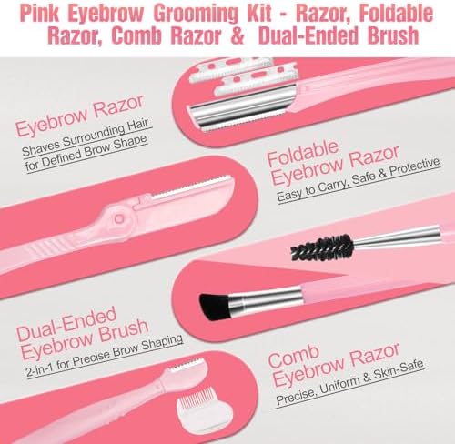 17 in 1 Eyebrow Kit, Tweezers for Women Facial Hair - Image 4