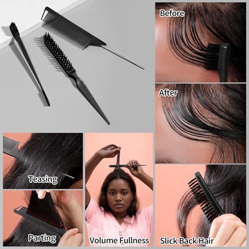 SWEET VIEW Hair Wax Stick & Slick Back Brush - Image 4