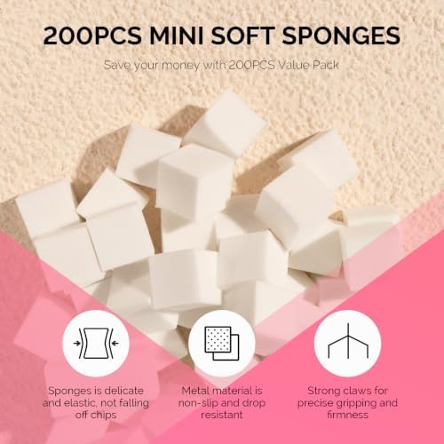 MelodySusie 200Pcs Soft Nail Sponges for Ombre - Image 2