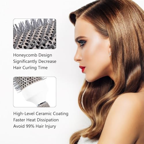 Professional Round Brush Set for Blow Drying 5 Brushes to HairStyling - Image 4