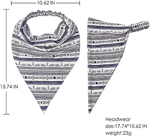 Vercret Hair Scarf Headband for Women,Boho Bandana Pretied Elastic Kerchief - Image 5