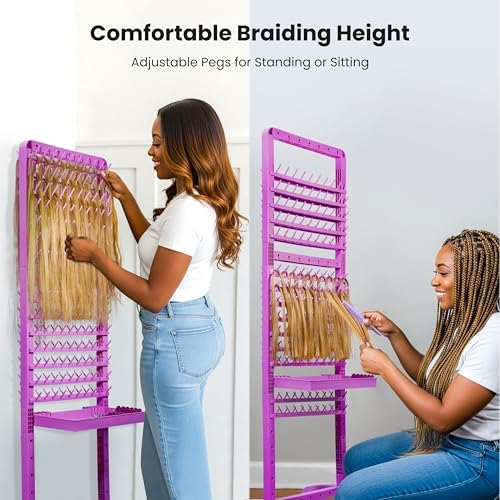 Braiding Hair Rack 280 Pegs with Tray and Braid Tools - Image 5