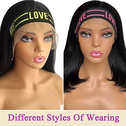 Wig Band and Lace Melting Band Set - Elastic Edge Wrap Bands to Keep Lace Front Wigs in Place and Lay Edges (5 Piece Set, Black Green) - Image 3