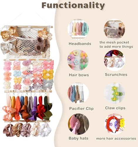 kangaroo Headband Holder Hair Bows Organizer for Baby Girls Nursery Decor - Image 5