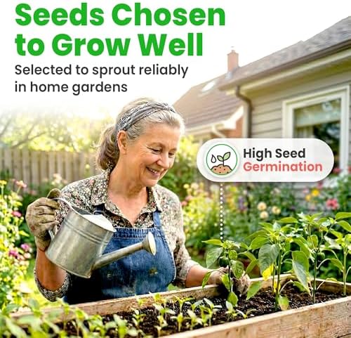 11 Heirloom Seeds for Planting Vegetables and Fruits, 4800 Survival Seed Vault and Doomsday Prepping Supplies, Gardening Seeds Variety Pack, Vegetable Seeds for Planting Home Garden Non GMO - Image 5