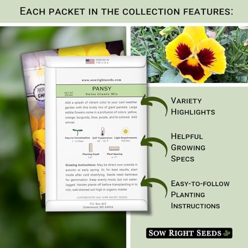 Sow Right Seeds - Frost Hardy Flower Seed Collection for Planting Garden - Image 2