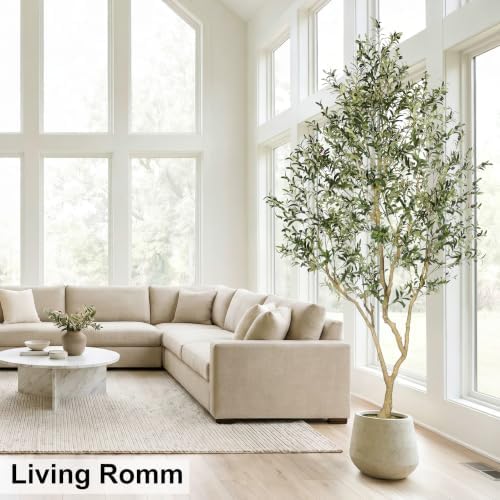 LYERSE Faux Olive Tree 9ft - Artificial Olive Tree Indoor for Home Decor - Image 5