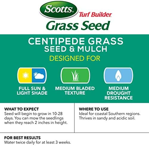 Scotts Turf Builder Grass Seed Centipede Grass Seed & Mulch 5 lbs. (6-Pack) - Image 4
