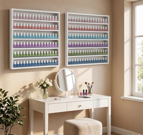 Nail Polish Organizer，6-Tier Storage Rack Holds 120 Bottles - Image 3