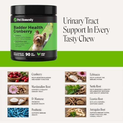 Pet Honesty Vet Recommended Cranberry Supplement for Dogs, 90 Ct, Chicken - Image 3