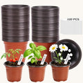 STARSIDE 100-Pack 4 Inch Nursery Pots, Plastic Plant Pots for Seedlings by STARSIDE
