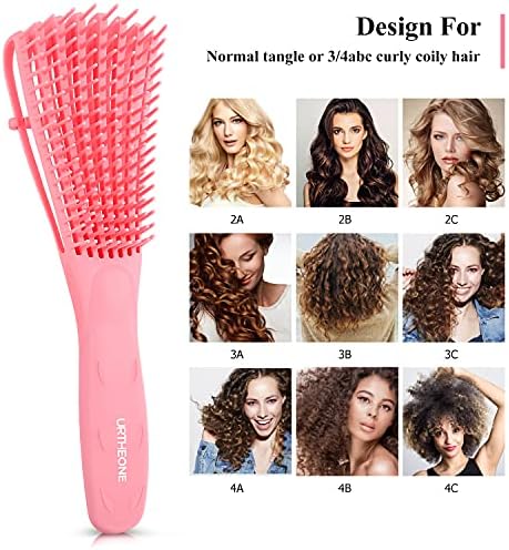 URTHEONE Detangling Brush for Black Natural Hair, 3A-4C Curly Afro Brush - Image 4