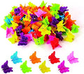 100 Pieces Assorted Color Butterfly Hair Clips, Beautiful Mini Butterfly Hair Clips Hair Accessories for Women and Girls (Random color) by Ruocce