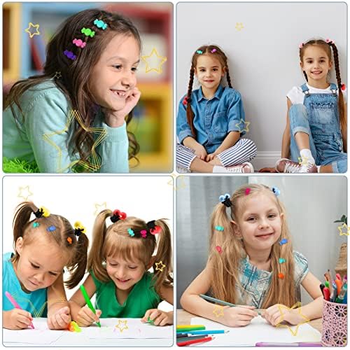 Giegxin 60 Pcs Girls Barrettes Hair Clips Ponytail Ties, Novel Style - Image 3