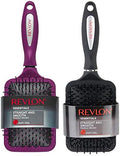 Revlon Straight & Smooth Soft Touch Paddle Hair Brush Set, Black + Berry by RevlonConsumerProductsCorp