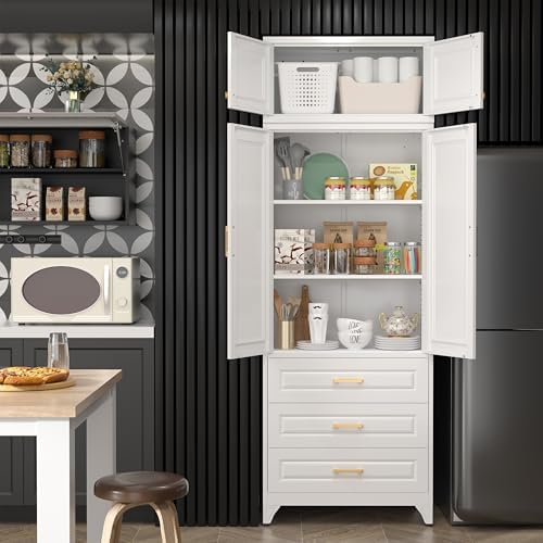 SteeLoong 90" Metal Storage Cabinet with Doors and 2 Adjustable Shelves - Image 3