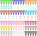 Hair Clips ECADY (100-Pack 20-Colors) Triangle Non-Slip Snap Barrettes for Girls, Women, Kids - 2 Inch by ECADY