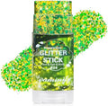 Green Gold Hair Face Glitter Stick,Waterproof Green Body Glitter Stick,Gold Spirit Day Accessories for Sport Game Day,Halloween Cosplay Festival Rave Concert Carnival Party Makeup by PaminifyBeautyMakeup
