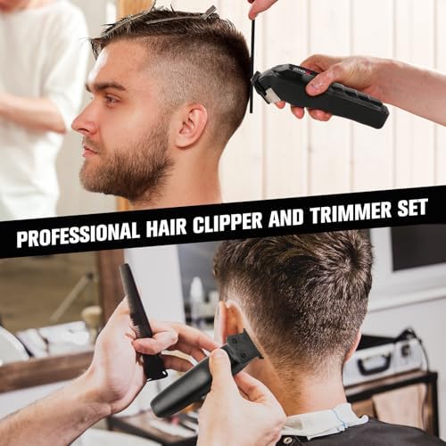 Hair Clippers for Men Professional Hair Trimmer Powerful Beard Trimmer Hair Cutting Grooming Tool - Image 2