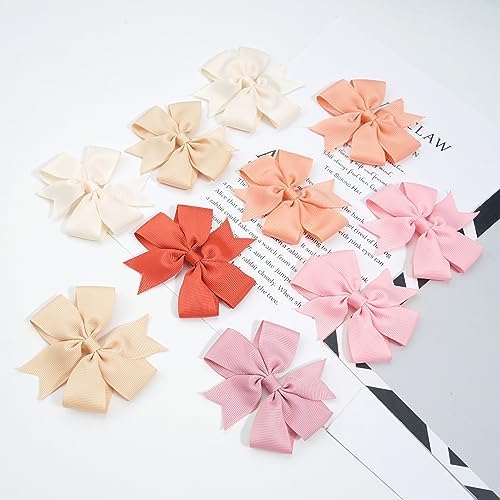 40Pcs 3" Hair Bows for Girls Toddler Pinwheel Bow Alligator Clips for Kids - Image 5
