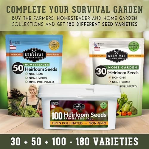 Farmer Seed Vault – 100 Packs of Seed for Heirloom Vegetable Gardens - Image 6