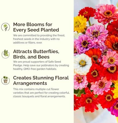Eden Brothers Late Bloomer Wildflower Mixed Seeds for Planting, 5 lb, 2,400,000+ Seeds with White Yarrow, Snapdragon | Attracts Pollinators, Plant in Spring or Fall, Zones 3, 4, 5, 6, 7, 8, 9, 10 - Image 4