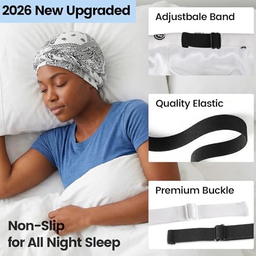 Ababalaya Upgraded Satin Lined Halo Turban Wave Cap - Image 2