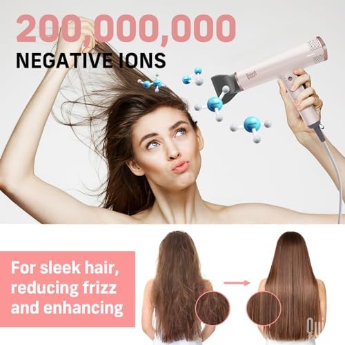 Quico Hair Dryer, 1875W High-Speed BLDC 110000RPM Blow Dryer with Diffuser - Image 4