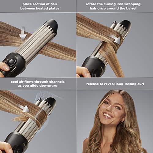 INFINITIPRO BY CONAIR Cool Air Curling Iron, Protects Against Damage and Locks in Style for Effortless Long Lasting Curls & Waves, Black - Image 5