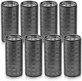 WILLBOND 8 Pcs Long Hair Rollers for Bangs Aluminum Core Curlers Thermal 4.7 x 2 Inch Black Self Grip Roller for Long and Medium Jumbo Hair Women Hairstyle by Willbond+Technology+Limited