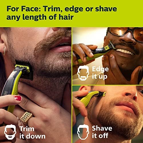 Philips Norelco OneBlade 360 Hybrid Electric Trimmer & Shaver with Replacement Blades, Frustration Free Packaging - Image 2