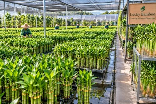 16-18 Inch Curly Lucky Bamboo Live Plant, Spiral Lucky Bamboo, Indoor Water Plant, Feng Shui Plant, 5 Stalks - Image 5