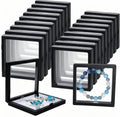 20Pcs Floating Frame Display Case——BSELUTNGY 3D Floating Display Case 3.54 Inches Black is Perfect for Preserving and Displaying Jewelry, Coins, Badges, Specimens and Various Collectible by Unknown