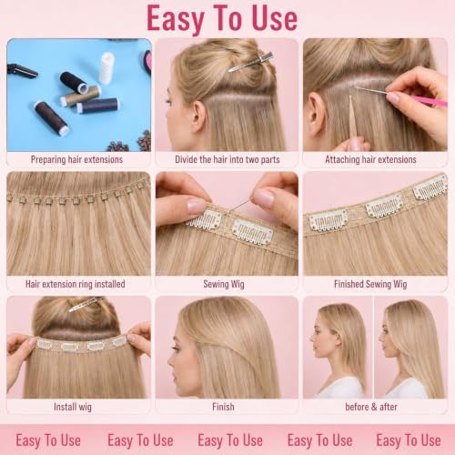 30 Pcs Hair Extension Tools Kit, Sew in Hair Extensions Kit - Image 4